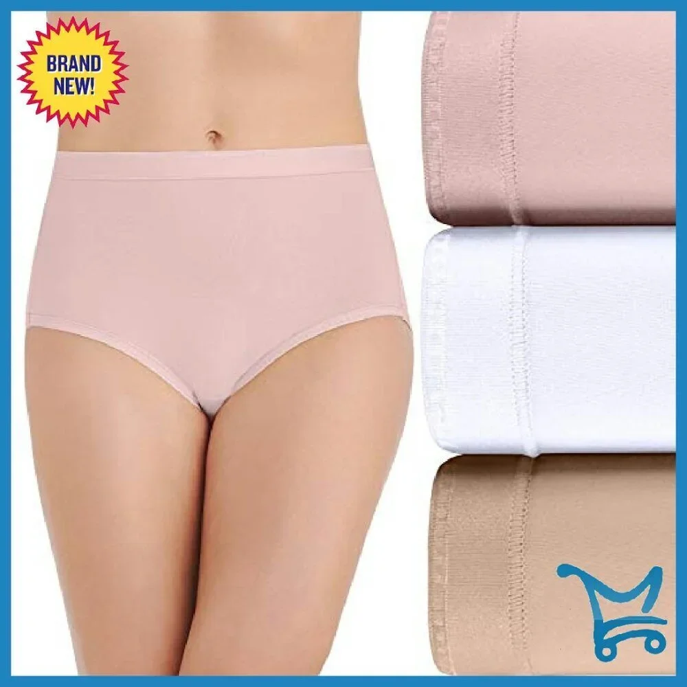 Silky Soft No Ride Up Briefs Wide Waistband All Day Comfort